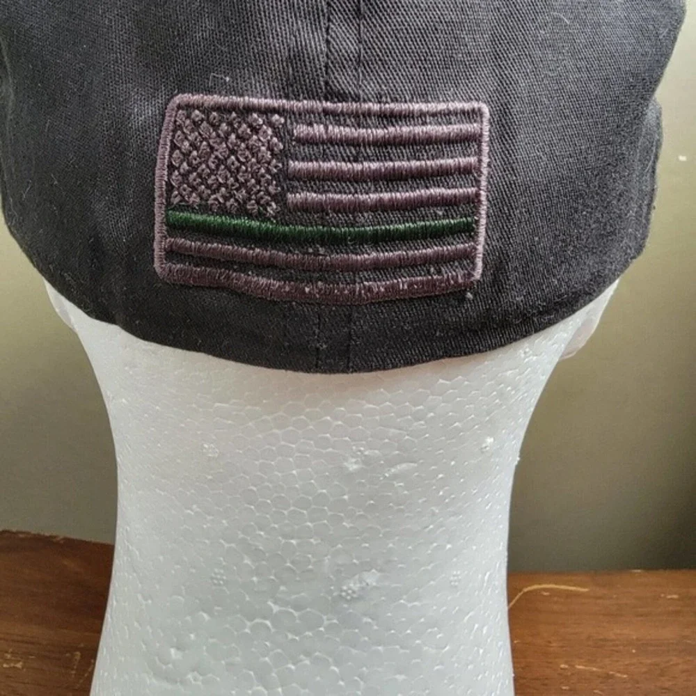 IMATTER Thin‎ Green Line Flexfit USA Flag Tactical Cap Military Support Size S/M